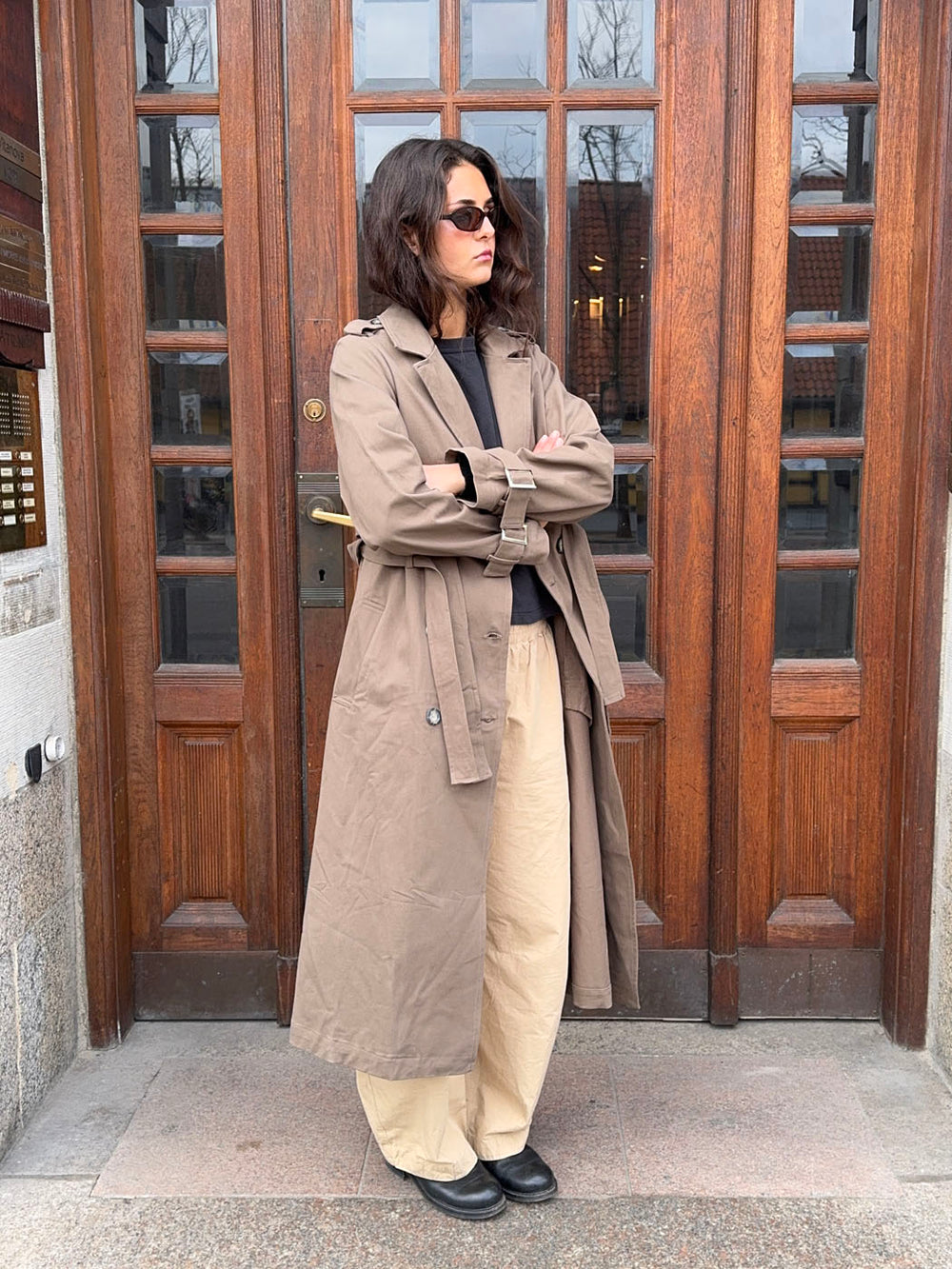 Bitta trenchcoat - Brun