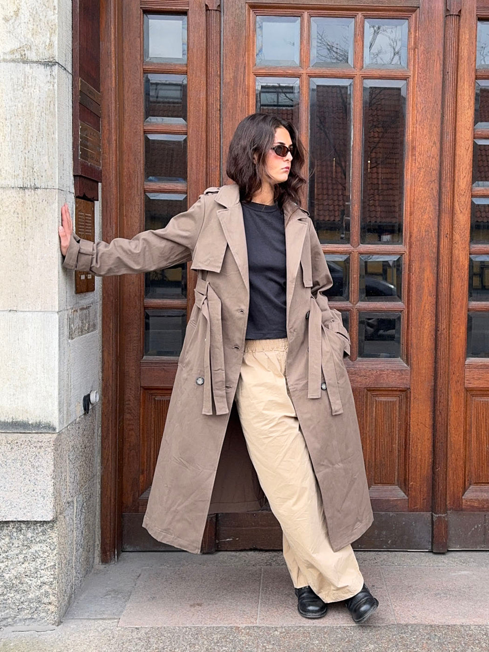 Bitta trenchcoat - Brun