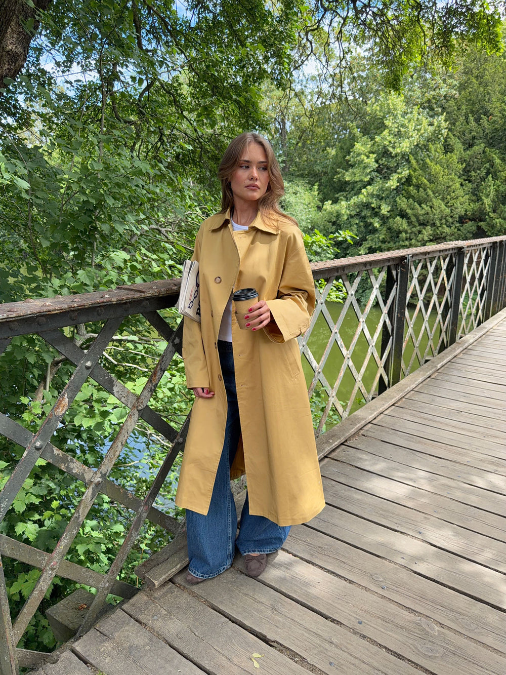 Jujava trenchcoat - Gul