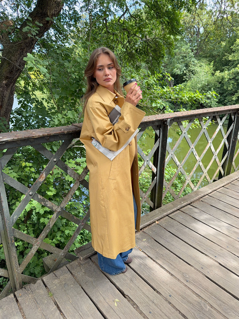 Jujava trenchcoat - Gul