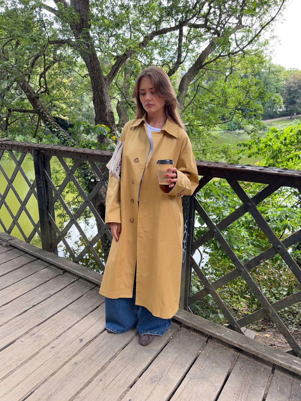 Jujava trenchcoat - Gul
