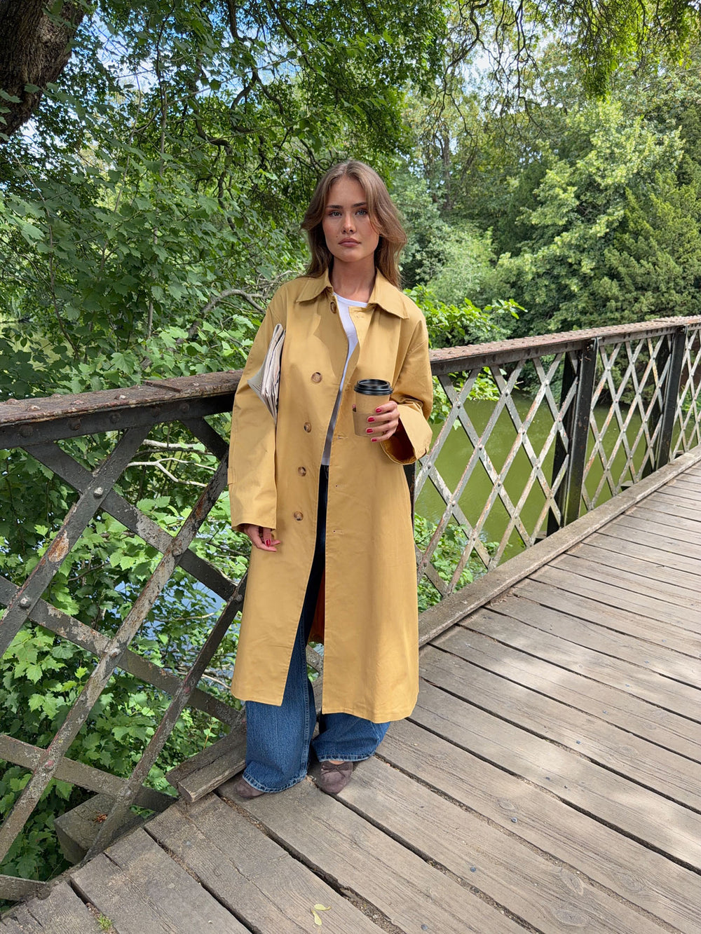 Jujava trenchcoat - Gul