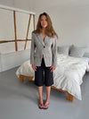Sienna blazer i uld - Lysegrå