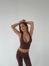 Ultimate v-neck top - Espresso