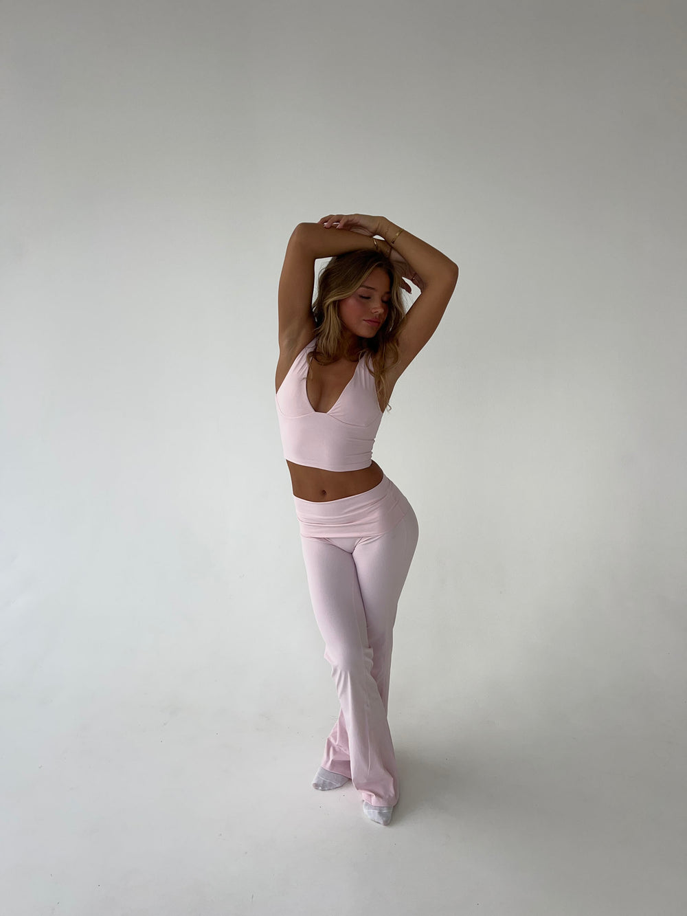 Ultimate v-neck top - Candyfloss