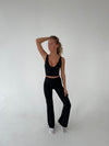 Ultimate v-neck top - Jet Black