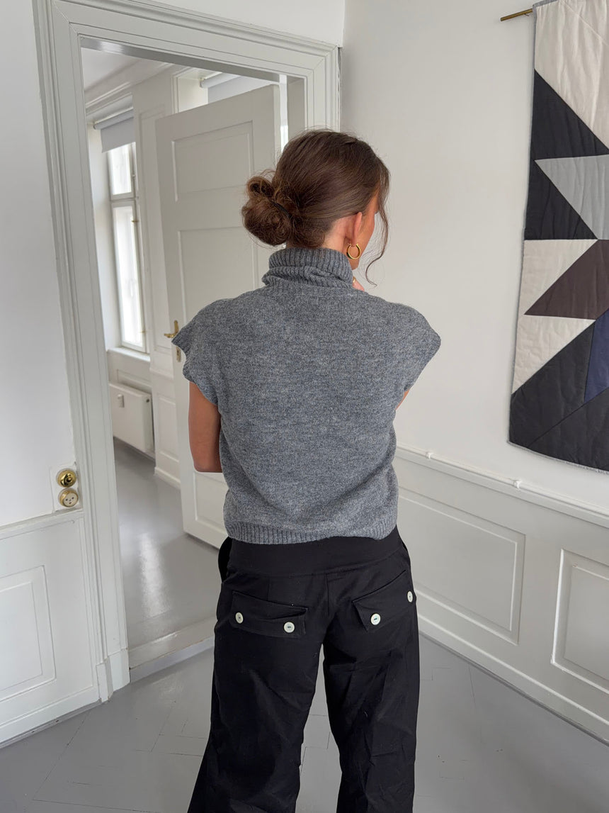Linua vest med turtleneck - Grå
