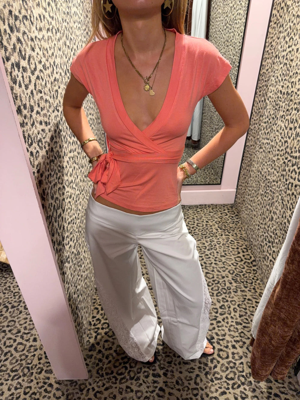 Malin Tomkins wraptop - Coral