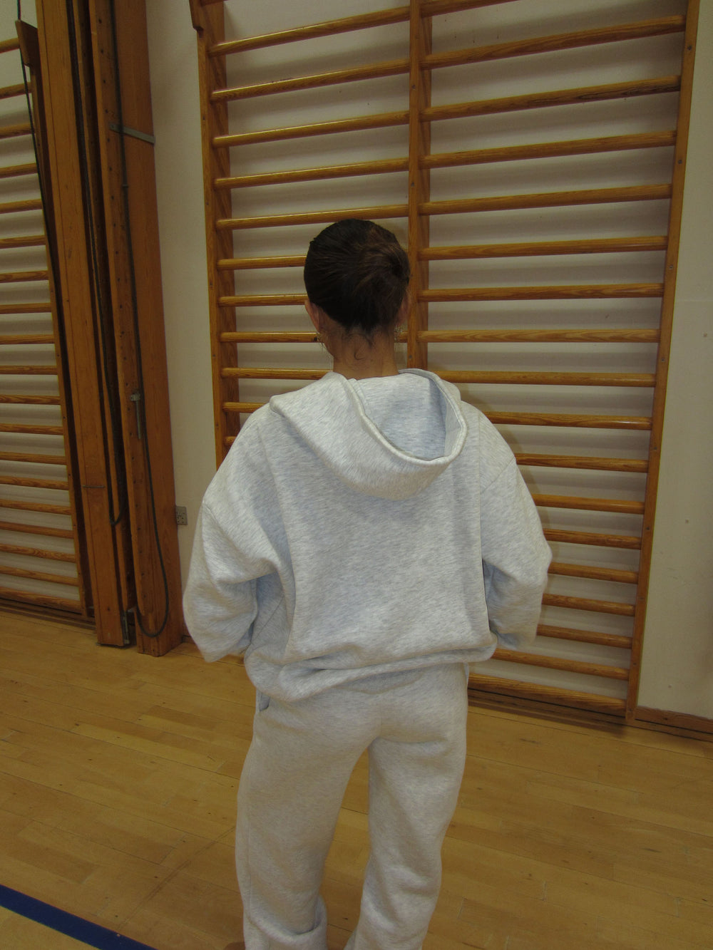 Jessica zip hoodie - Lysegrå