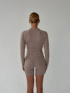 Essential zip up jakke - Ash