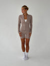 Essential zip up jakke - Ash