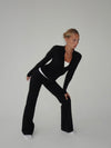 Essential zip up jakke - Jet black