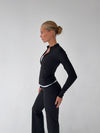 Essential zip up jakke - Jet black