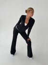 Essential zip up jakke - Jet black