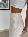 Hollie bukser med striber - Hvid