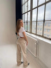 Viva lærredsbukser - beige