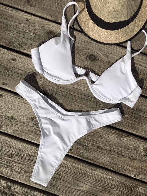 Kanvas bikini hvid