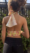 Gianna blomstertop - gul