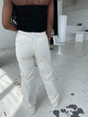 Camille lærredsbukser - Off white