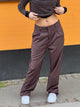 Lisette oversized suitbukser - Brun