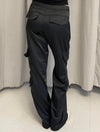 Fauna satin cargobukser - Sort