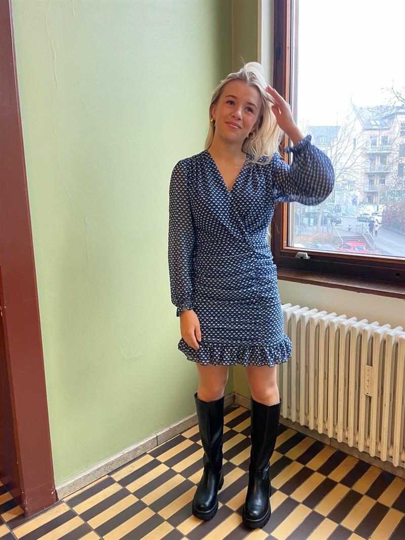 Matilde W kjole - Blå
