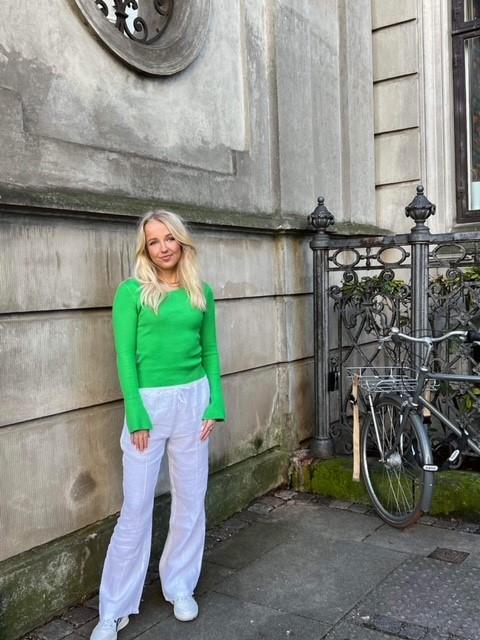 Signe hørbukser - hvid